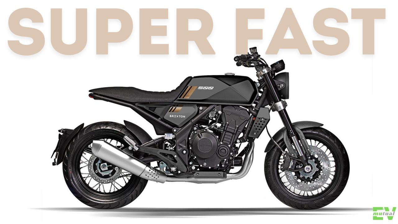 Superfast motorcycle in back colour.